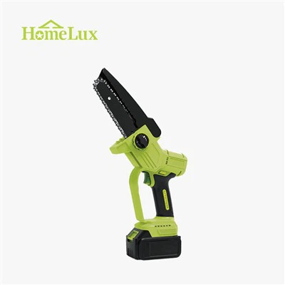 Chainsaw li tinżamm fl-idejn mingħajr fili